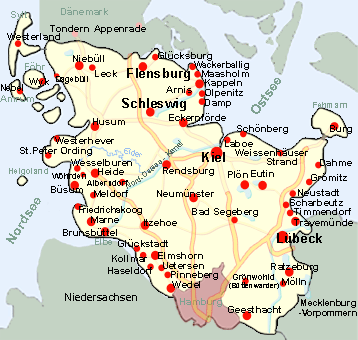 Schleswig-Holstein Landkarte
