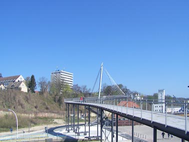 Sassnitz, Insel Rügen - Fußgängerbrücke