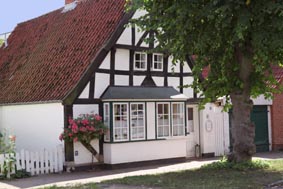 Arnis Fachwerkhaus mit Utlucht