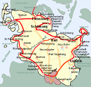 Schleswig-Holstein Karte