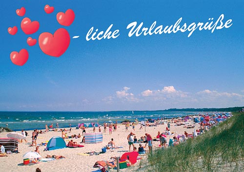 Herz -liche Urlaubsgr&uuml;&szlig;e