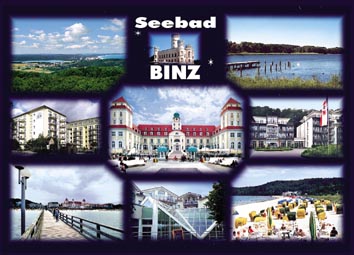 Postkarte R�gen Ansichtskarte Binz Bi 03