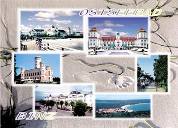 Postkarte R�gen Ansichtskarte Binz Bi 04