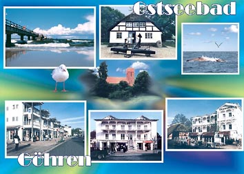 Postkarte R�gen Ansichtskarte Ostseebad G�hren Go 01