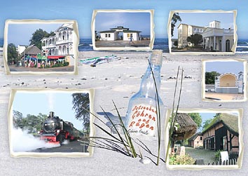 Postkarte R�gen Ansichtskarte G�hren Go 04 Flaschenpost