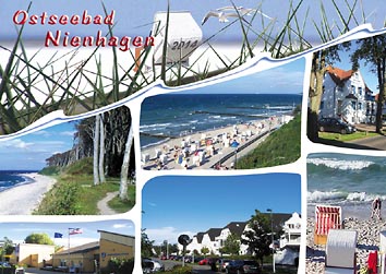 Postkarte Nienhagen Nh06 Strandkorb