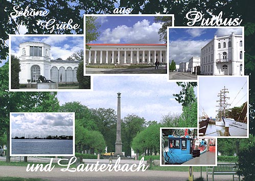 Postkarte R�gen Ansichtskarte Putbus Lauterbach Pb 01