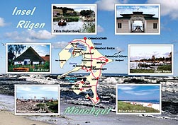 Ansichtskarte Postkarte R�gen , M�nchgut mit Karte R� 102