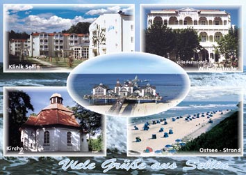 Postkarte R�gen Ansichtskarte Ostseebad Sellin SL 04