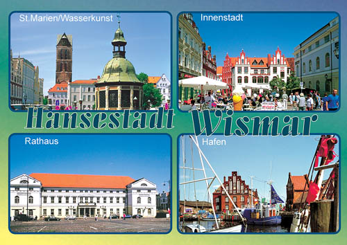 Postkarten Wismar Ansichtskarte Wismar Wi 01