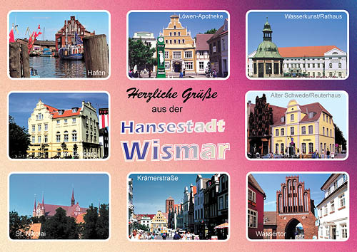 Postkarten Wismar Ansichtskarte Wismar Wi 02