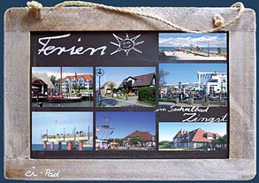 Ansichtskarte Postkarte von Zingst Zi 15 Tafel